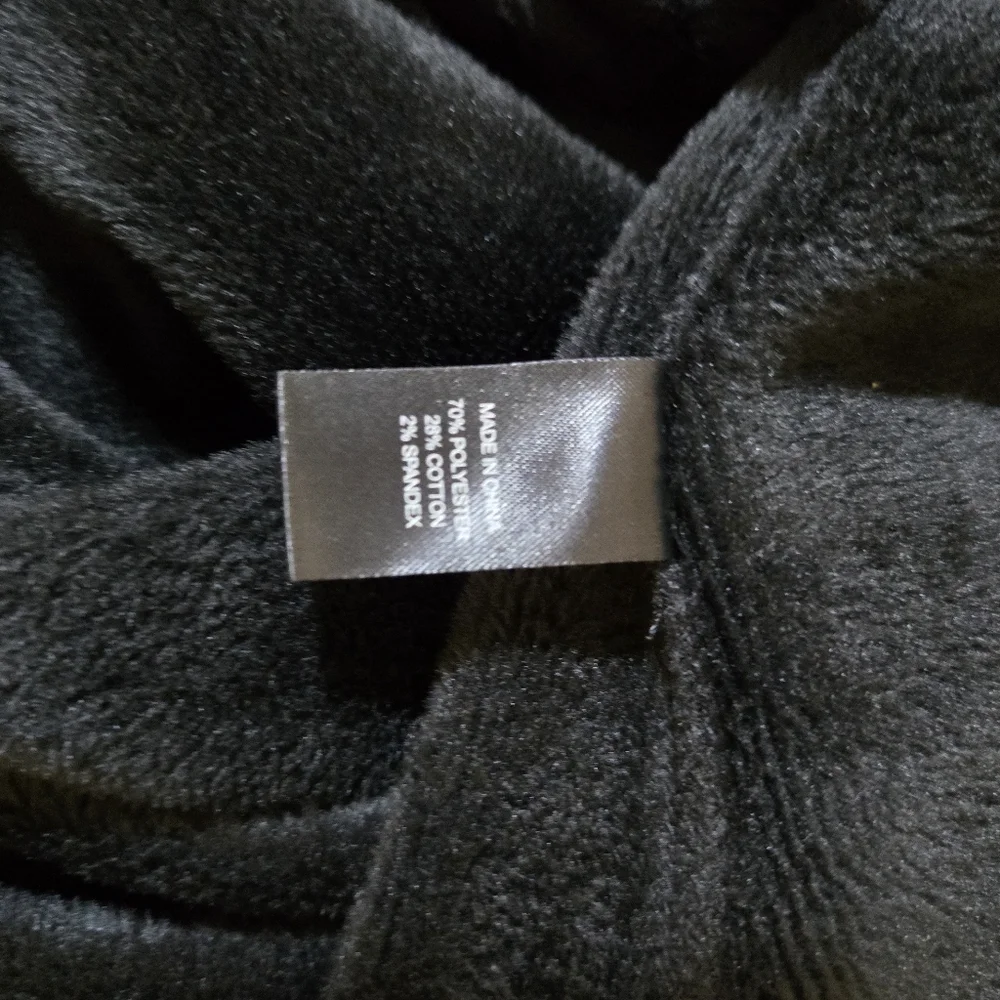 DREW Women's Size M NWT Black Open Front Luxury Collared Wrap Jacket